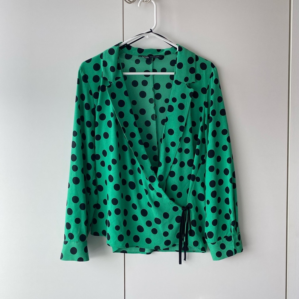 Zara tie front top